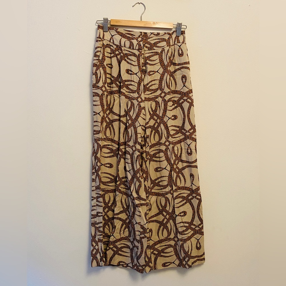 Crop wide leg pants